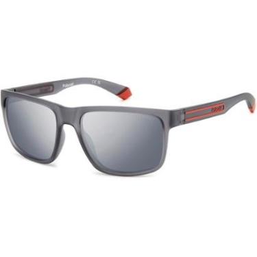 Imagem de Óculos de Sol Polaroid 2157 SIW 57EX Cinza Masculino - Cinza - Masculino - Único-Masculino