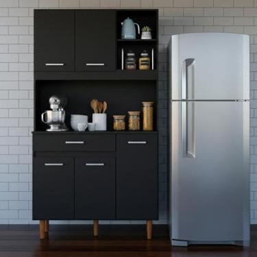 Imagem de Armário Compacto Kit Completo para Cozinha com Nichos Multiuso, 5 Port