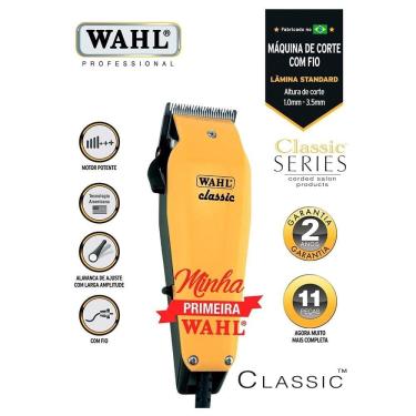 Imagem de Máquina de Cortar Cabelo Wahl Classic Profissional com 6 Pentes de Corte 220V