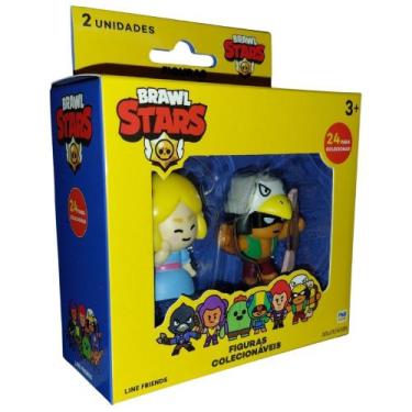 Imagem de Bonecos Brawl Stars Pack 2 Personagens Piper e Bo Multikids