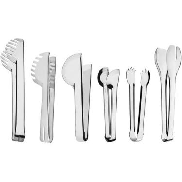Imagem de Conjunto de Utensílios Tramontina Inox Utility - 6 Peças, Inox, 6 peça