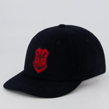 Imagem de Boné Flamengo Infantil Retrô Preto-Unissex