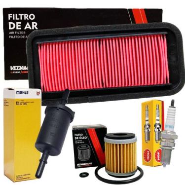 Imagem de Kit de Filtros E Vela Ngk Fz25 250  Fazer 250 Abs - DIVERSOS