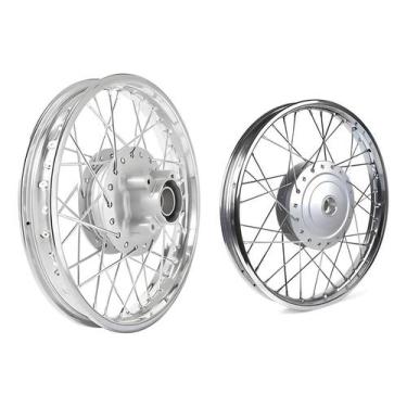 Imagem de Jogo Roda Aro Raiada Pop 100 Pop 110 4mm Alinhada - Fabreck Allen