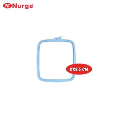 Imagem de Bastidor Quadrado de Plástico 110x95mm - Nurge Cor: Azul