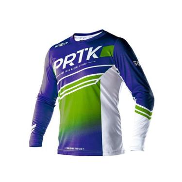 Imagem de Camisa Motocross Infantil Pro Tork Sag, Azul, Verde, 12