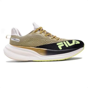 Imagem de Tênis Fila Racer Speedzone Masculino, 39, Dourado, Preto