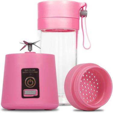 Imagem de Mixer Liquidificador Garrafa 380 ml Elétrica Recarregável Usb Portátil