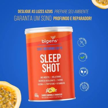 Imagem de BIGENS SLEEP SHOT MELATONINA CAMOMILA E MARACUJÁ 150G-Unissex