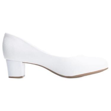 Imagem de Sapato Feminino Beira Rio Scarpin Branco - 4777, 37