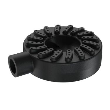 Imagem de Queimador Alta Pressão Chuveiro para Fogão Industrial Ferro Fundido 11cm 7,7cm Bocal 2cm Libaneza