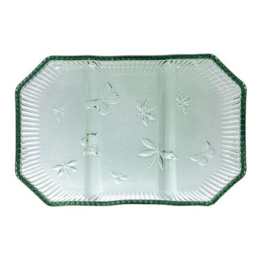 Imagem de Petisqueira com 3 divisórias Pequenos Voadores em cristal P14,2xL21,6x
