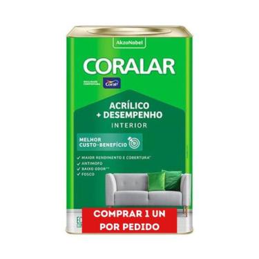 Imagem de Tinta Acrílica Coralar Desempenho 18L Cores, Areia