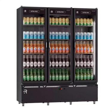 Imagem de Auto Serviço 3 Portas Refrimate Vanguard Extra Frio Preto Com LED Carn