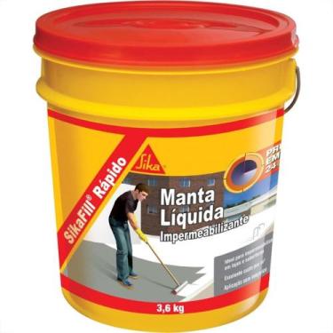Imagem de Manta Liquida Sikafill Rapido Branco 3,6Kg Galao Galao 428201