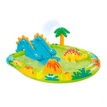 Imagem de Piscina Infantil Inflavel Dinossauros Playground Resistente Confortáve