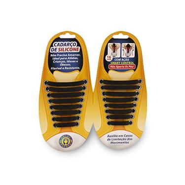 Imagem de Cadarço de Silicone Padrão, Ortho Pauher, Preto, Único