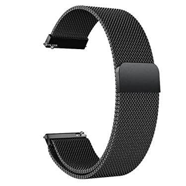 Imagem de Morsey Compatível com Galaxy Watch 3 de 45 mm/Samsung Galaxy Watch de 46 mm/Gear S3 Frontier/Classic, pulseira de aço inoxidável de 22 mm para smartwatch Ticwatch Pro/Samsung Galaxy Watch de 46 mm