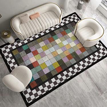 Imagem de Tapetes de área grande para decoração de interiores para meninos e meninas, quarto de crianças, tapete de chão antiderrapante de fibra de poliéster, tapete de ioga, sofá de veludo de cristal sem pelos para sala de estar