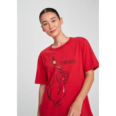 Imagem de Camiseta Unissex Regular Em Malha Red Guy - Hering