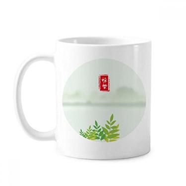 Imagem de Excited Insets Twenty Four Solar Term Caneca Cerâmica Café Porcelana Utensílios de Mesa