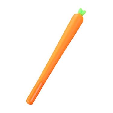 Imagem de Grey990 Caneta de tinta de gel divertida cenoura, ponta fina de 0,5 mm, tinta preta, escrita suave, caneta de gel, material de aprendizagem para escritório para estudantes, laranja