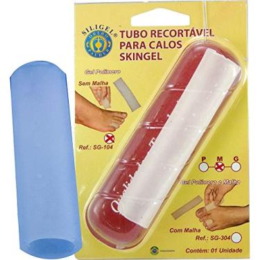 Imagem de Tubo Recortável para Calos Skingel sem Malha, Ortho Pauher, Branco, Pequeno