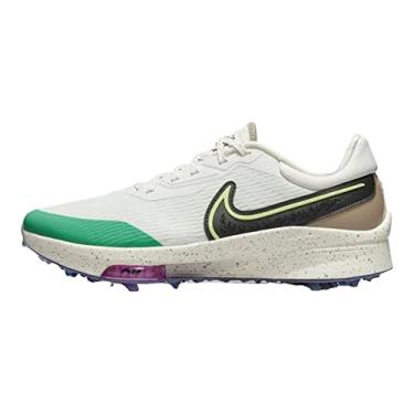 Imagem de Nike Chuteira de golfe masculina Air Zoom Infinity Tour Next% 'White Treeline, Vela/preto-fantasma verde, 9.5
