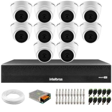 Imagem de Kit 10 Câmeras Intelbras VHL 1220 D HDCVI LITE Dome Full HD 1080p 2.8mm Visão Noturna 20m + Dvr Intelbras MHDX 3116-C 16 Canais