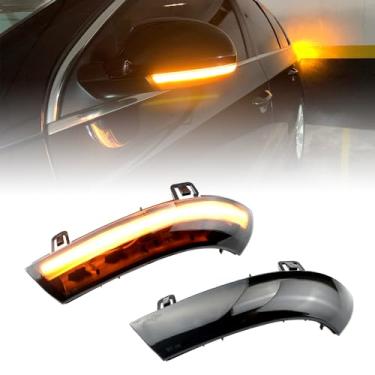 Imagem de QKLsudua 2 peças Blink sequencial dinâmico compatível com GOLF 5 GTI plus MK5 Je-tta Pas-sat B6 B5.5 Variant EOS Sha-ran LED espelho lateral conjunto de luz de seta