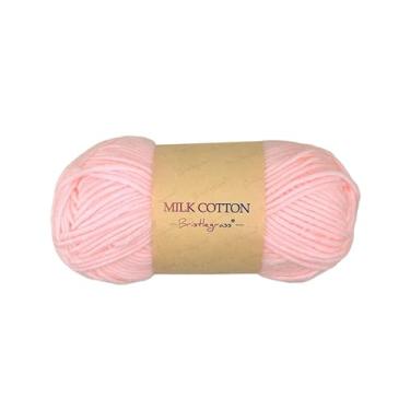 Imagem de Bristlegrass Saco de fio rosa claro fio acrílico macio para crochê suéter de bebê cachecol tecido bordado tecnologia cobertor fio para tricô chique tecelagem artesanato fio Art2X1,2,154 g, 2X115