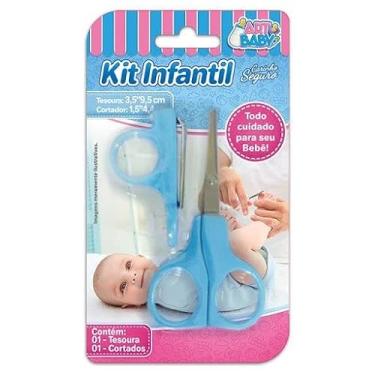 Imagem de Tesoura e Cortador p/Unha Baby - Art Baby Cor:Cerise