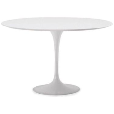 Imagem de Mesa De Jantar Tulipa Saarinen Redonda 120 Cm Tampo Laqueado Cores Branco