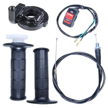 Imagem de HOOUP Conjunto de cabos de acelerador de 22 mm para refrigerador SSR 110cc 125cc Apollo CRF50 Roketa Pit Dirt Bike Coleman CT100U CC100X CT200U BT200X Motovox MBX10 MBX11 Baja Doodle Bug DB30 Mini
