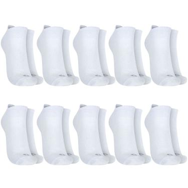 Imagem de Kit 10 Pares de Meias Respirável Invisível Tamanho 39-44 Oxer Adulto