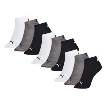 Imagem de 9 Pares De Meias Em Algodão Modelo Cano Curto Esportivas Sport Masculi