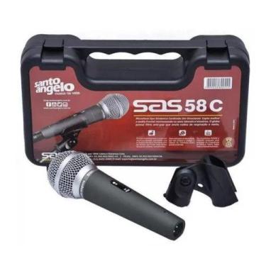 Imagem de Microfone Santo Angelo SAS 58C Cardióide Preto