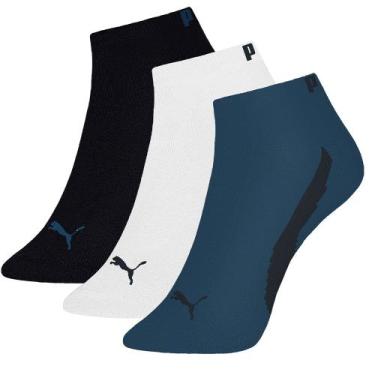 Imagem de 3 Pares De Meias Em Algodão Modelo Cano Curto Esportivas Sport Masculi