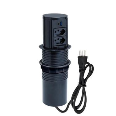 Imagem de Torre De Tomada Totem Automático 2 Tomadas 10A 2 USB 9.0A - CONNECT CA
