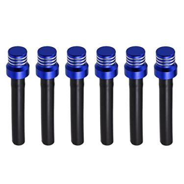 Imagem de X AUTOHAUX Tampa universal do tanque de combustível de gás 6 peças para saída de ar tubo de mangueira tubo de válvula unidirecional para ATV Dirt Bike Moto Azul