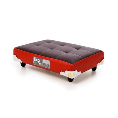 Imagem de Cama Pet Bed Marrom/Vermelho 60x40x12cm - Castor