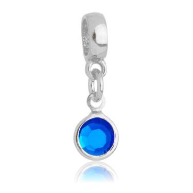 Imagem de Berloques Cristais Coloridos Strass Cristal Banhado a Prata 925 - WORK