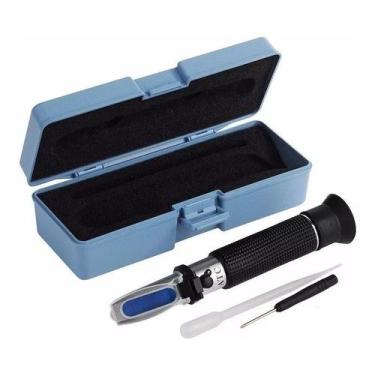 Imagem de Refratômetro Brix 0-32% e Gravidade 2 em 1 Medidor Hidromel Cerveja Aç