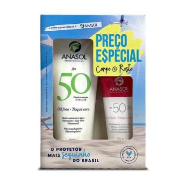 Imagem de Kit Protetor Solar Anasol Oil Free Fps50 200g+60g - Dahuer