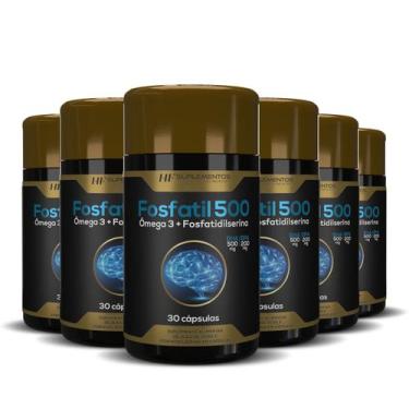 Imagem de 6x saude do cerebro omega 3 + fosfatidilserina alto teor - HF SUPLEMEN