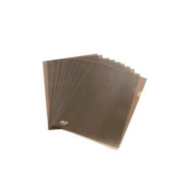 Imagem de Pasta L A4 1134 10 Unidades Fumê Acp