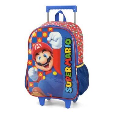 Imagem de Mochilete Escolar Infantil Luxcel Super Mario Azul - 9432