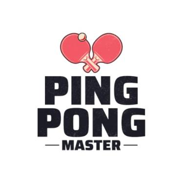 Imagem de Ping Pong Master: Funny Table Tennis Lovers Player Blank Lined Journal Notebook Diary