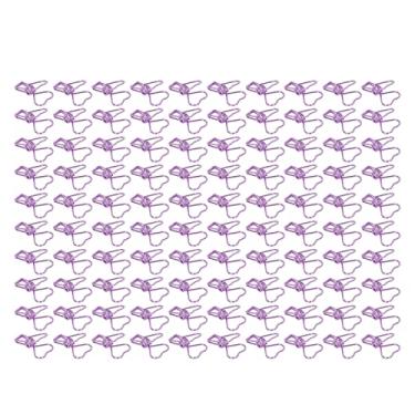 Imagem de 100 Clipes de Pasta Pequenos Em Forma de Coração Com Forte Força de Fixação, Grampos de de Metal para Documentos de Escritório, Convenientes para, para