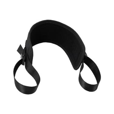 Imagem de simhoa Cinto de impulso traseiro para halteres, cinto de quadril banda de pesos pesados espólio treinador de impulso profundo para pulmões mergulhos em casa